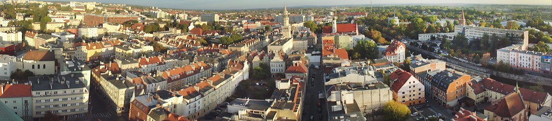 The panorama of the city Opole